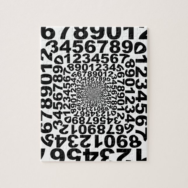 Puzzle Vortex de nombres, comptant le tourbillon, maths (Vertical)