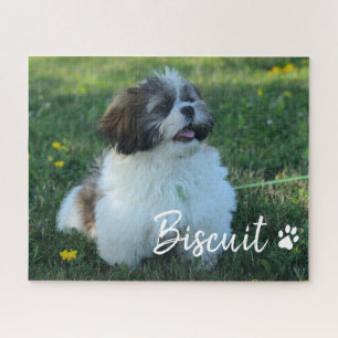Puzzle Votre chien Nom Script Photo personnalisée