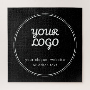 Puzzle Votre logo design élégant noir et blanc