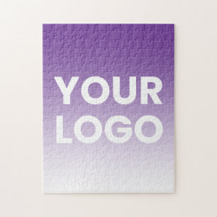 Puzzle Votre logo et dégradé de couleur de fond modifiabl