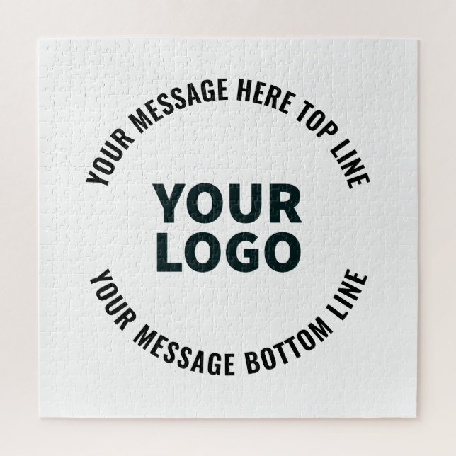 Puzzle Votre logo ou image | Texte éditable gras (Vertical)