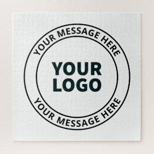 Puzzle Votre logo téléchargé + texte circulaire modifiabl