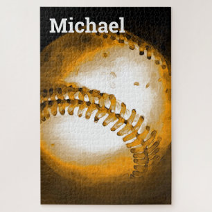 Puzzle Votre nom Baseball - Art sportif
