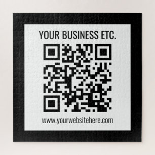 Puzzle Votre nom d'entreprise et code QR modifiable