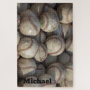 Puzzle Votre nom Gros plan Baseball - Sport Art Photo