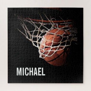 Puzzle Votre nom personnalisable Basketball Artwork