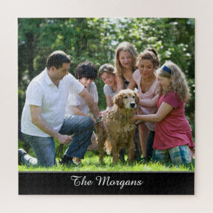 Puzzle Votre photo & nom, ou message, en écriture blanche