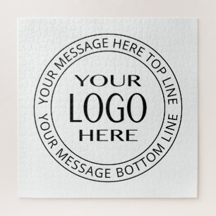 Puzzle Votre propre logo et votre propre texte circulaire