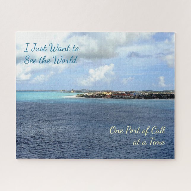 Puzzle Voulez voir des ports de la croisière du monde (Horizontal)