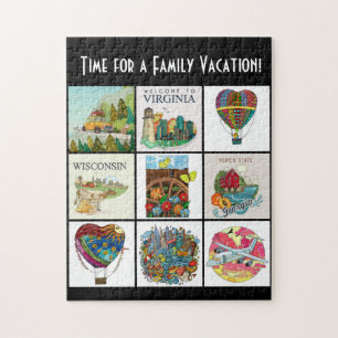 Puzzle Vous avez le Travel Bug ? Vacances en famille
