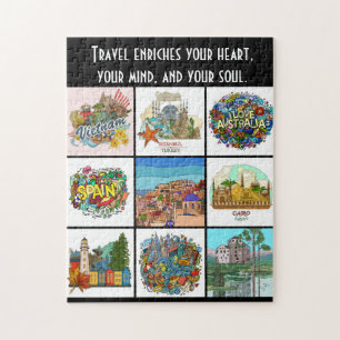 Puzzle Vous avez le Travel Bug ? Voyageur mondial
