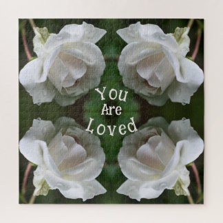 Puzzle Vous êtes aimés Rose blanche Abstraite Inspiration