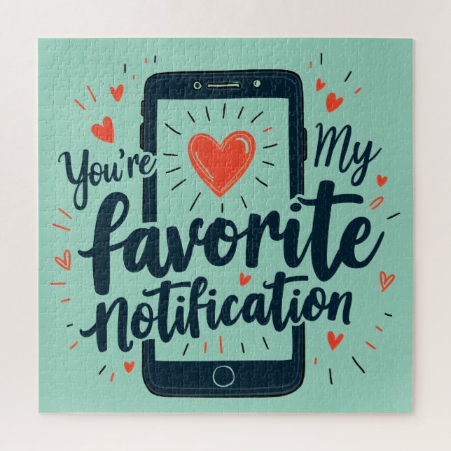 Puzzle Vous êtes mon affection numérique de notification  (Vertical)