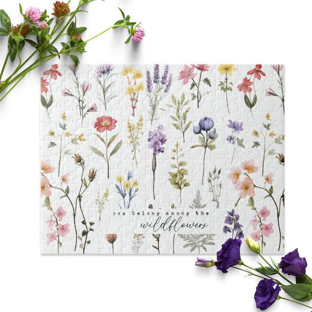 Puzzle Vous êtes parmi les fleurs sauvages  (Créateur téléchargé)