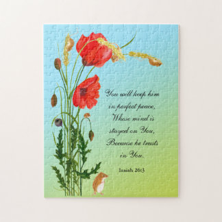 Puzzle Vous le garderez en paix parfaite Bible Verse