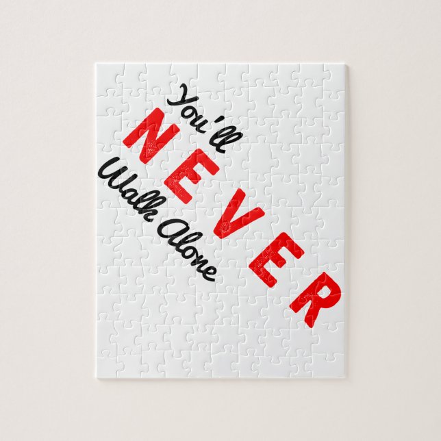 Puzzle vous ne marcherez seul jamais (Vertical)