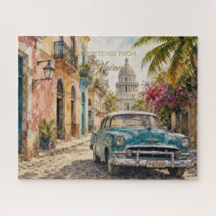 Puzzle Voyage à Cuba Vintage - Salutations de La Havane