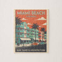 Voyage à Miami Beach Floride Art Déco Vintage