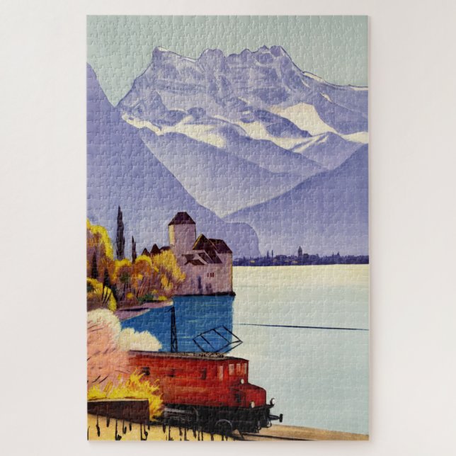 Puzzle Voyage au Lac Léman (Vertical)