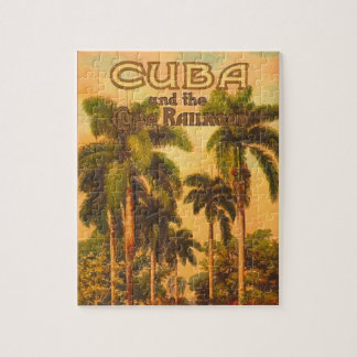 Puzzle Voyage Cuba vintage - Chemin de fer Cuba