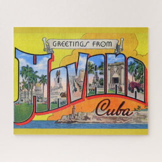Puzzle Voyage Cuba vintage - Salutations de La Havane