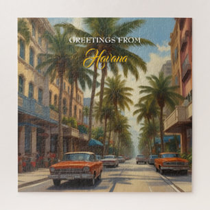 Puzzle Voyage Cuba vintage - Salutations de La Havane