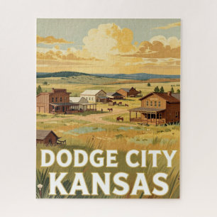 Puzzle Voyage dans le Vieil Ouest de Dodge City Kansas