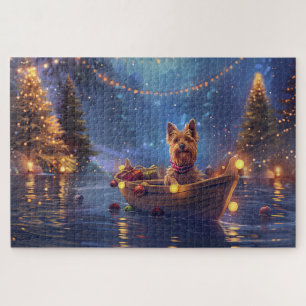 Puzzle Voyage de fête de Noël du Terrier Australien