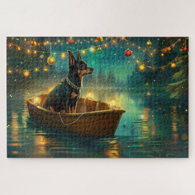 Puzzle Voyage de Noël australien Kelpie (Horizontal)