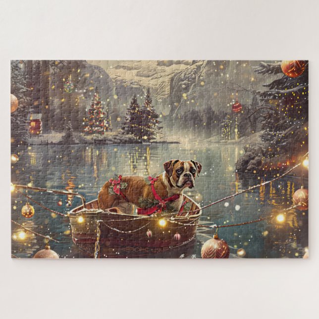 Puzzle Voyage de Noël de Boxer (Horizontal)
