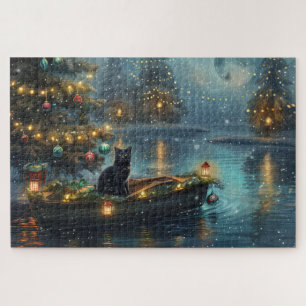 Puzzle Voyage de Noël de la Chatte Noire
