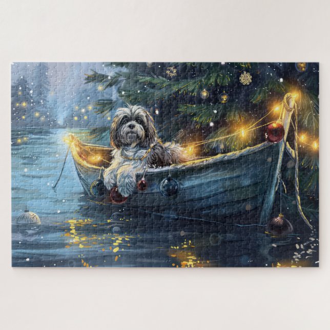 Puzzle Voyage de Noël festif Havanais (Horizontal)