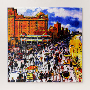 Puzzle Voyage en train de vintage Atlantic City