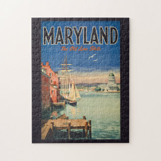 Puzzle Voyage Illustration Picturale Maryland Annapolis