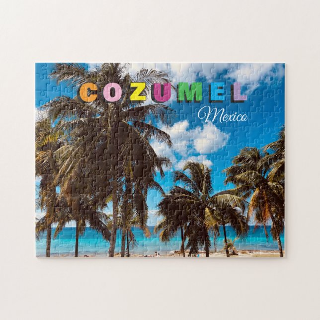 Puzzle Voyage panoramique à Cozumel au Mexique (Horizontal)
