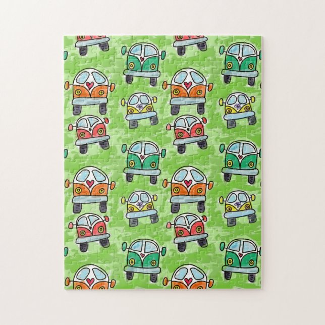 Puzzle Voyage par la route de camping-car (Vertical)