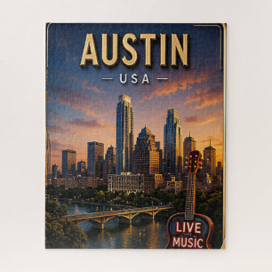 Puzzle Voyage sur la ligne d'horizon d'Austin Texas