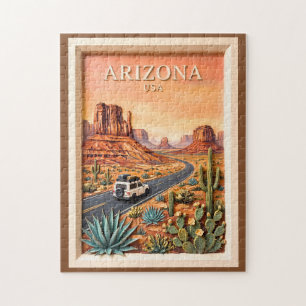 Puzzle Voyage sur la route vintage de l'Arizona Monument