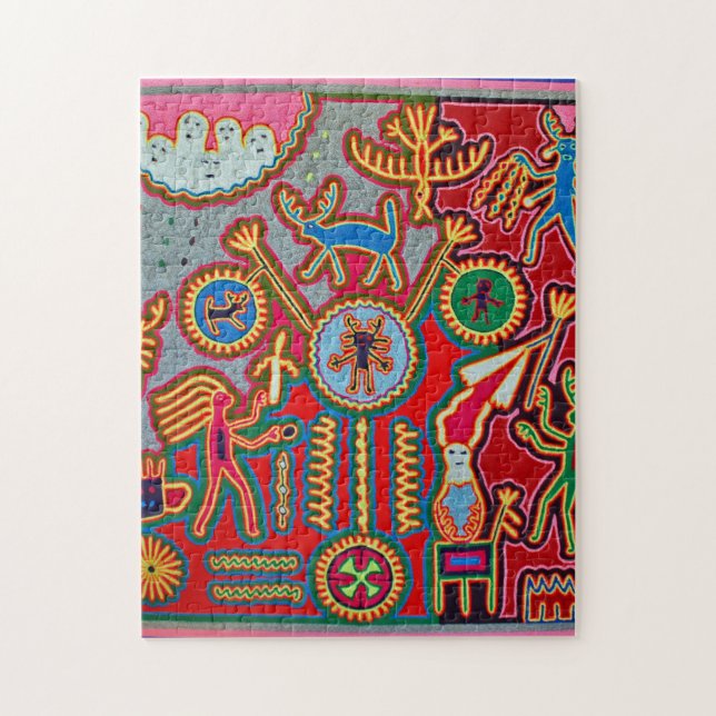 Puzzle Voyage tribal maya mexicain de Boho d'art d'Oaxaca (Vertical)