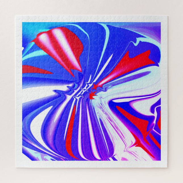 Puzzle Voyage vers l'art abstrait du futur (Vertical)