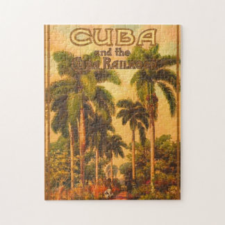 Puzzle Voyage Vintage à Cuba - Chemin de fer Cuba