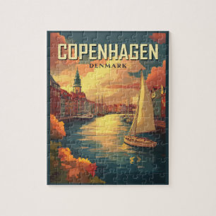 Puzzle Voyage vintage Copenhague Danemark