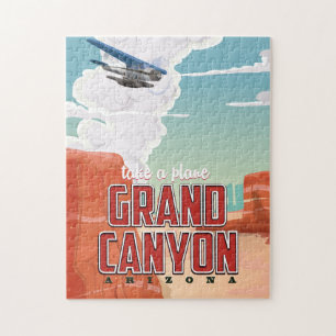 Puzzle Voyage vintage dans le Grand Canyon.