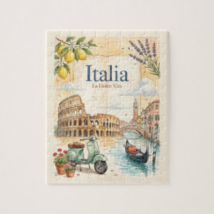 Puzzle Voyage Vintage Italie