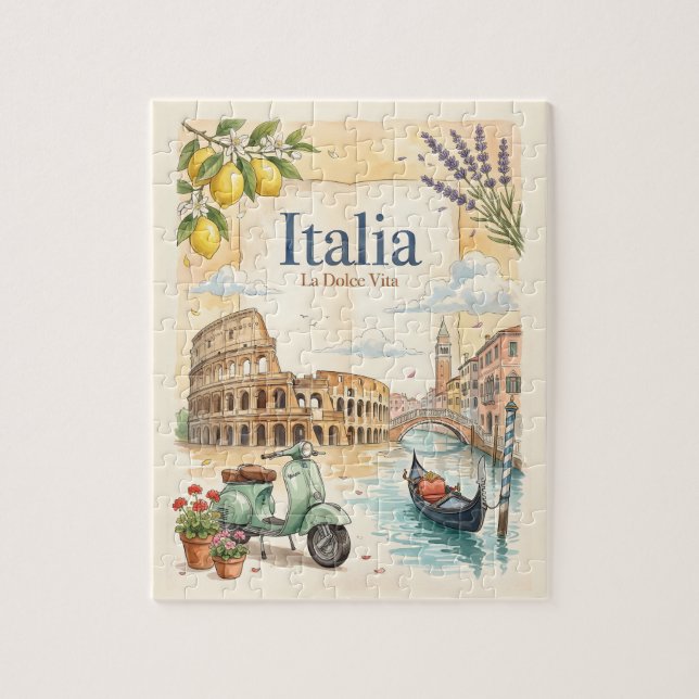 Puzzle Voyage Vintage Italie (Vertical)