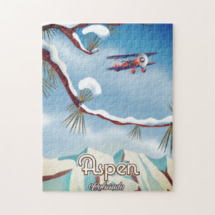 Puzzle Voyagez dans le monde affiche de voyage de style v