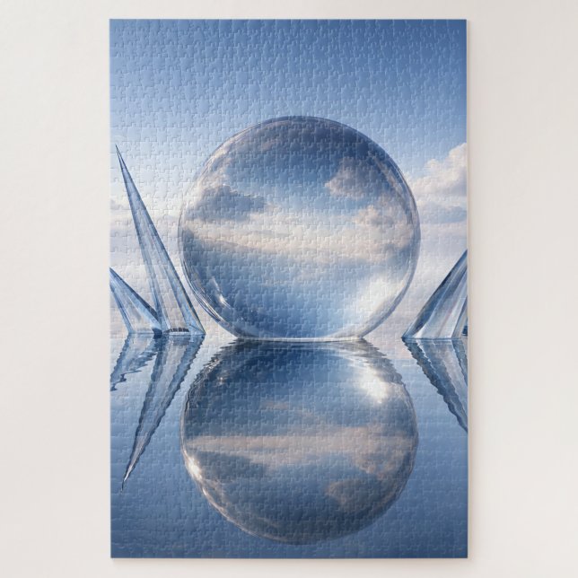 Puzzle Vrai verre, peur et réf (Vertical)