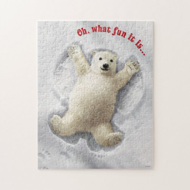 Puzzle Vraiment grand ange de neige (Vertical)