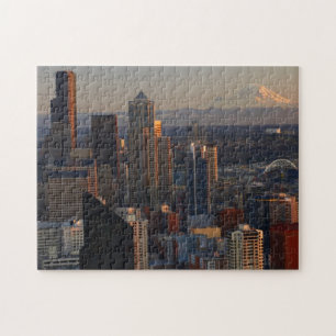Puzzle Vue aérienne de l'horizon 2 de ville de Seattle