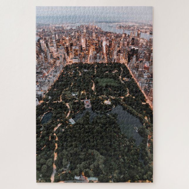 Puzzle Vue aérienne de NYC et Central Park (Vertical)